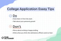 Tips For Writing A Standout College Application Essay