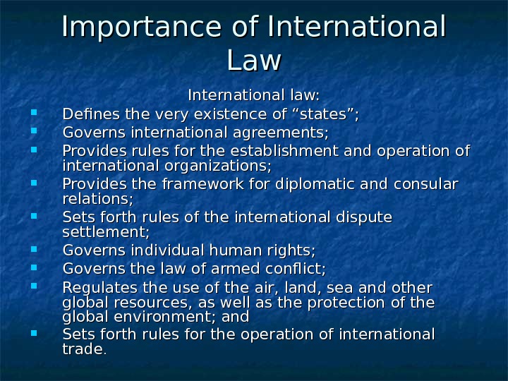 How To Understand The Basics Of International Law?