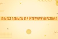 What Are The Most Common Job Interview Questions Asked