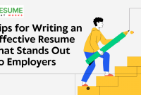 How To Write An Effective Resume For Jobs